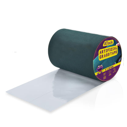 ATack Artificial Grass Tape, 6-Inch by 32-Feet, Self-Adhesive Synthetic Grass Joining Seaming Tape – Ideal for Outdoor, Patio, and Lawn Artificial Grass Carpet Tape