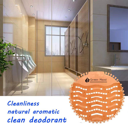 10 Pack Urinal Screen Deodorizer Scented, Anti-Splash Anti-Clogging Urinal Pucks Lasting Odor Freshener Urinal Cake –Ideal for Bathrooms, Restrooms, Office, Restaurants, Schools