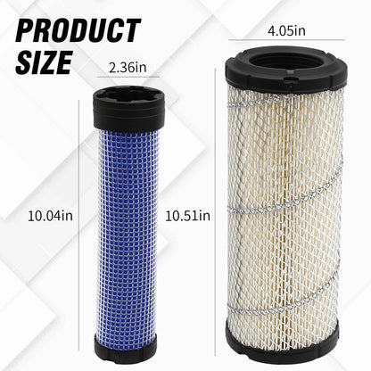 Vkinman 25 083 01-S Air Filter Replacement for Kohler Kawasaki 2508301 25 083 04-S 2508304 11013-7019 11013-7020 M131802 M131803 CH18-CH26 CV16-CV26 CH730-CH750 Engine with 25 050 33-S Oil Filter