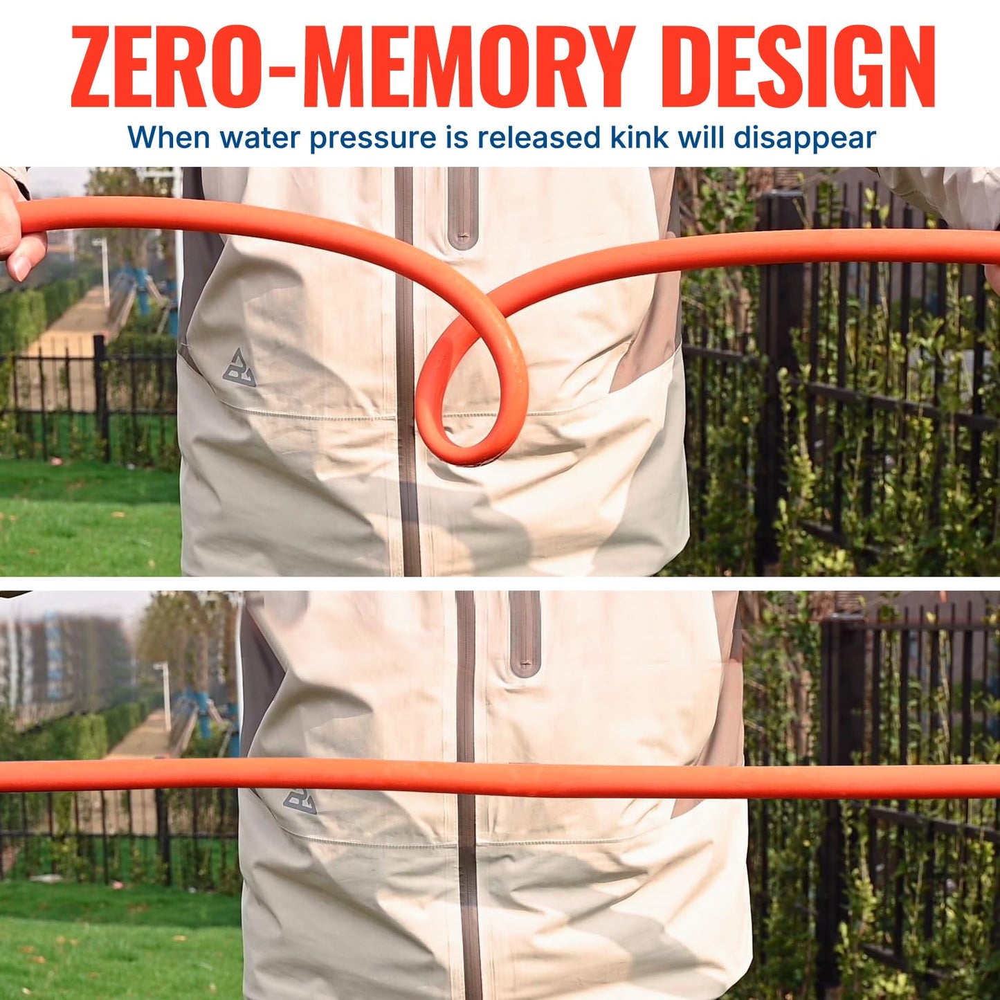 YAMATIC ECO-Friendly Garden Lead-in Hose 5/8 in. x 5 ft Heavy Duty Enhanced Brass Connectors | All-Weather Flexibility| Lightweight | RoHS Standard