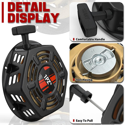 1PZ FBX-S4F Recoil Starter Pull Start Assembly Replacement for Champion Generator 196cc 212cc 224cc 46598 3000 3500 4000 4500 Watt Generator Parts