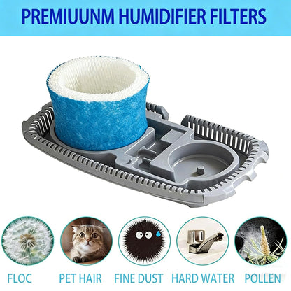 4 Pack HC888 Upgraded Blue Humidifier Wicking Filters Replacements for Honeywell HC-888 HC-888N Filter C HCM890 HEV320 Serie