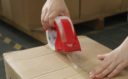 BOMEI PACK Packing Tape, Mailing & Storage Tape Clear, 1.88" x 100m, 6 Rolls with Hand-held Dispenser