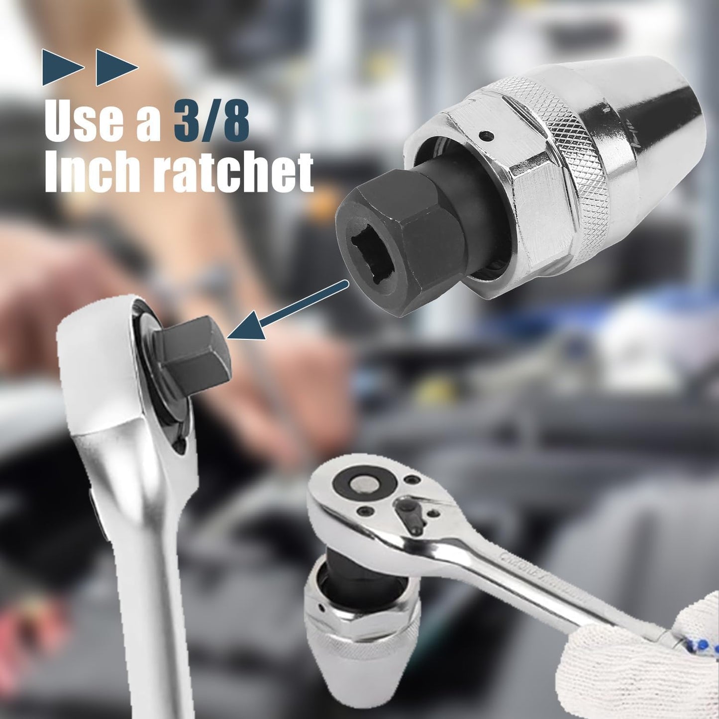 Stud Extractor Broken Bolt Remover Heat Treated Alloy Steel Bolt Extractor Tool for 1/4in-1/2in (6mm-12mm) Rounded Studs Extractor