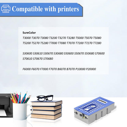 T6193 Ink Maintenance Tank Compatible with T6193 T619300 Suit for T3000 T7000 T3070 T7070 T3200 T5200 T7200 T5270 T7270 Large Format Printers（1-Pack）