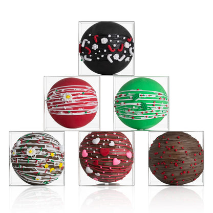 RomanticBaking 100 Pack 3x3x3 Inch Clear Chocolate Bomb Boxes - Small Gift, Cupcake, Candies, Birthday, Wedding, Party Favor Boxes (3IN100)