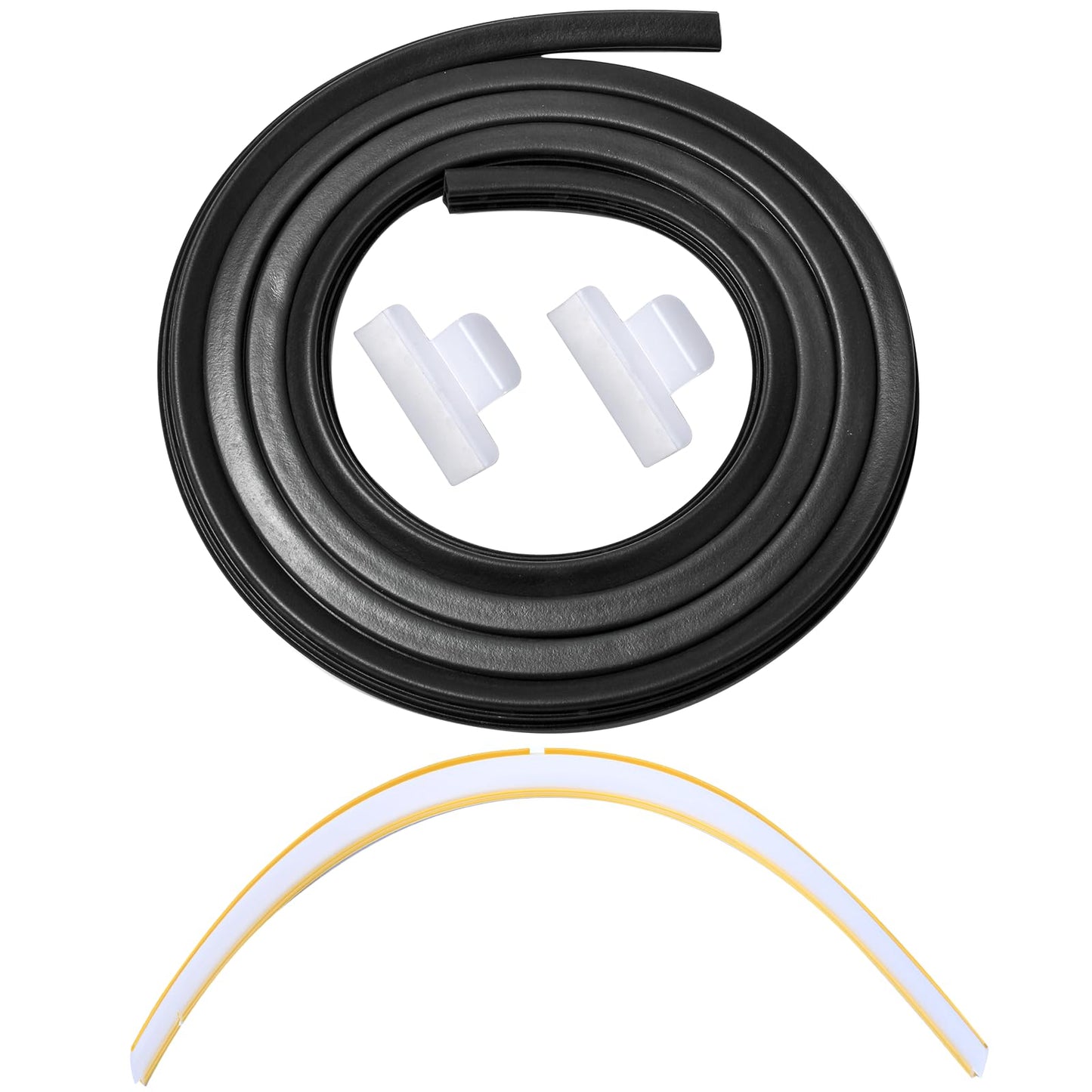 154827601 Dishwasher Door Seal, 809006501 Lower Seal and 154701001 Splash Shield Kit - Dishwasher Bottom Door Gasket Kit Compatible with Frigidaire Kenmore