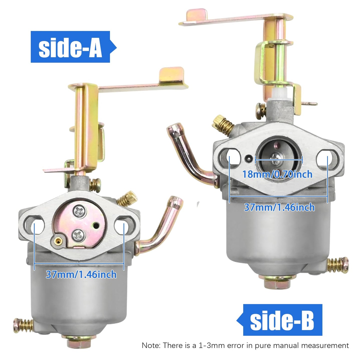 Anxingo C40005 Carburetor Kit, Replacement for Champion Power Equipment 80cc 1200 1500 Watt 2.4HP Gas Engine, Replaces C40048 C42013 C42412 C42412-1 CSA42412
