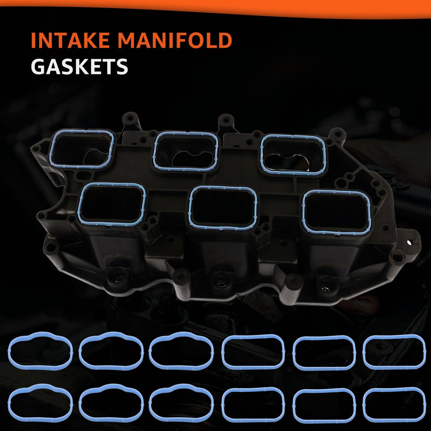 3.6L Valve Cover Intake Manifold Gasket Set Replacement for Jeep Dodge Chrysler 200 300 Wrangler Cherokee Challenger Charger Durango Journey Ram ProMaster 1500 2500 3.6 V6 2011-2022 5184596AE VS50805R