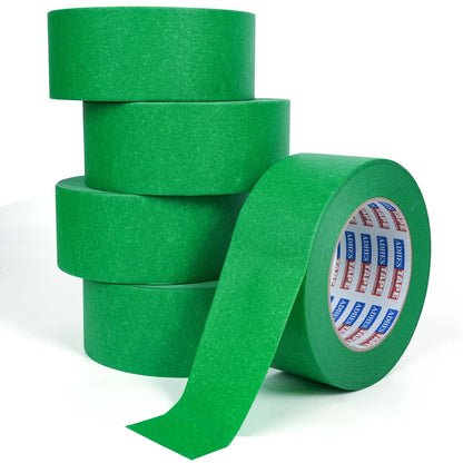 ADHES Green Masking Tape 1.88 Inch x 55 Yards, 30 Rolls UV Resistant No Residue Multi-Surface Painters Tape, Automotive Masking Tape for Indoor & Outdoor, Arts, Crafts, DIY, Labeling