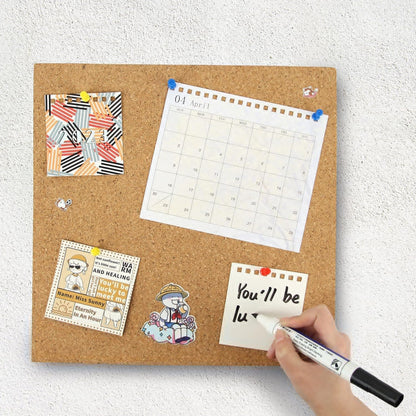 Self Adhesive Cork Squares, 100 PCS 4 x 4 Inch Strong Cork Adhesive Sheets, Reusable Cork Board Cork Backing Sheets, Mini Wall Cork Tiles Mat for Coasters and DIY Crafts