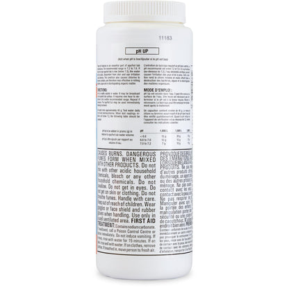 Club Pro | pH Up 750g | Raises pH in Hot Tub & Spa | Can Be Used with Other Hot Tub Chemicals Such As Bromine Chlorine Alkaline pH Down pH Minus & Hot Tub Accessories Such As Puck Floater & Dispenser