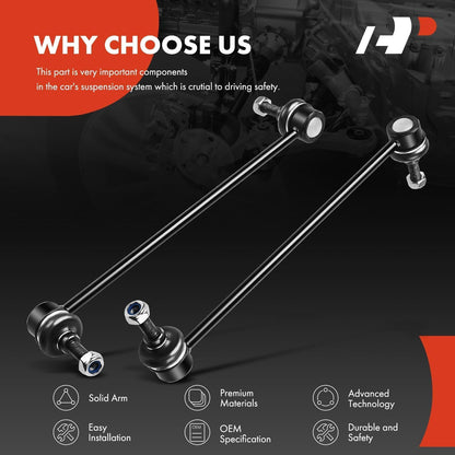 A-Premium 2Pcs Front Sway Bar Links Stabilizer Bar Links, Compatible with Toyota & Ford & Mazda & Mitsubishi & Mercury - 2001-2020 - RAV4 Escape 6 CX-5 CX-9 Tribute Eclipse Galant Endeavor Mariner