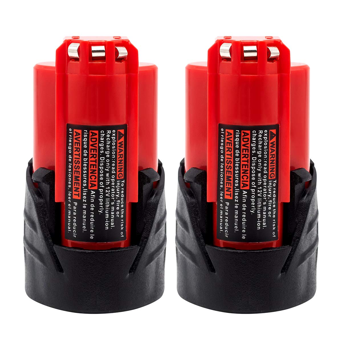 Akkopower Battery Replacement for 12v Lithium 4.0 ah Compatible with Original 12 Volt Cordless Power Tools 2 Pack 48-11-2411 48-11-2440 48-11-2420 48-11-2401 48-11-2425 2Pack