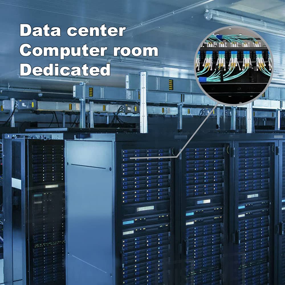 FLYPROFiber- OM4 Fiber LC to LC, 10M Multimode Fiber Optic Cable Cord LSZH Length Options: 0.2m-50m, 40GB/100GB Duplex 50/125um -10Meter(33ft)