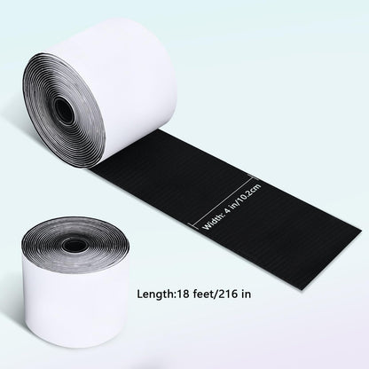 4 In x 18 Ft Hook and Loop Tape Strips with Adhesive Heavy Duty Keep Couch Cushions from Sliding, Outdoor Double Sided Hook Loop Rolls Rug, Mattresses Non Slip Grip, Sticky Straps Wall Hanging Strips