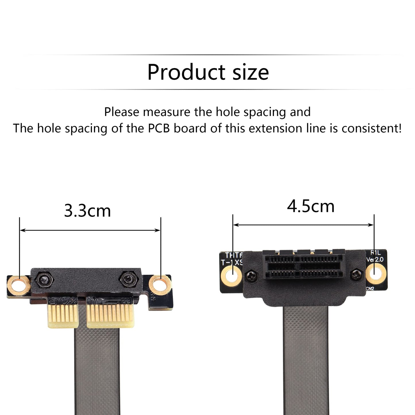 SinLoon PCIE 3.0 Extension Cable,36PIN 1X Extension Cable, 90 Degree PCI Express 1X Extend Card,for 1U,2U Chassis (15cm, Black)