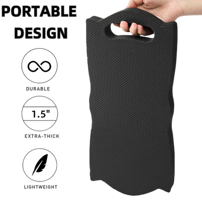 Covzoe 4 Pack Extra Thick Kneeling Pads, Soft Waterproof Foam Cushioning for Knee Gardening, Large Foam Kneeler Mat for Cleaning, Yoga, Praying Exercise, 15.7" L x 7" W x 1.5" Th, Black