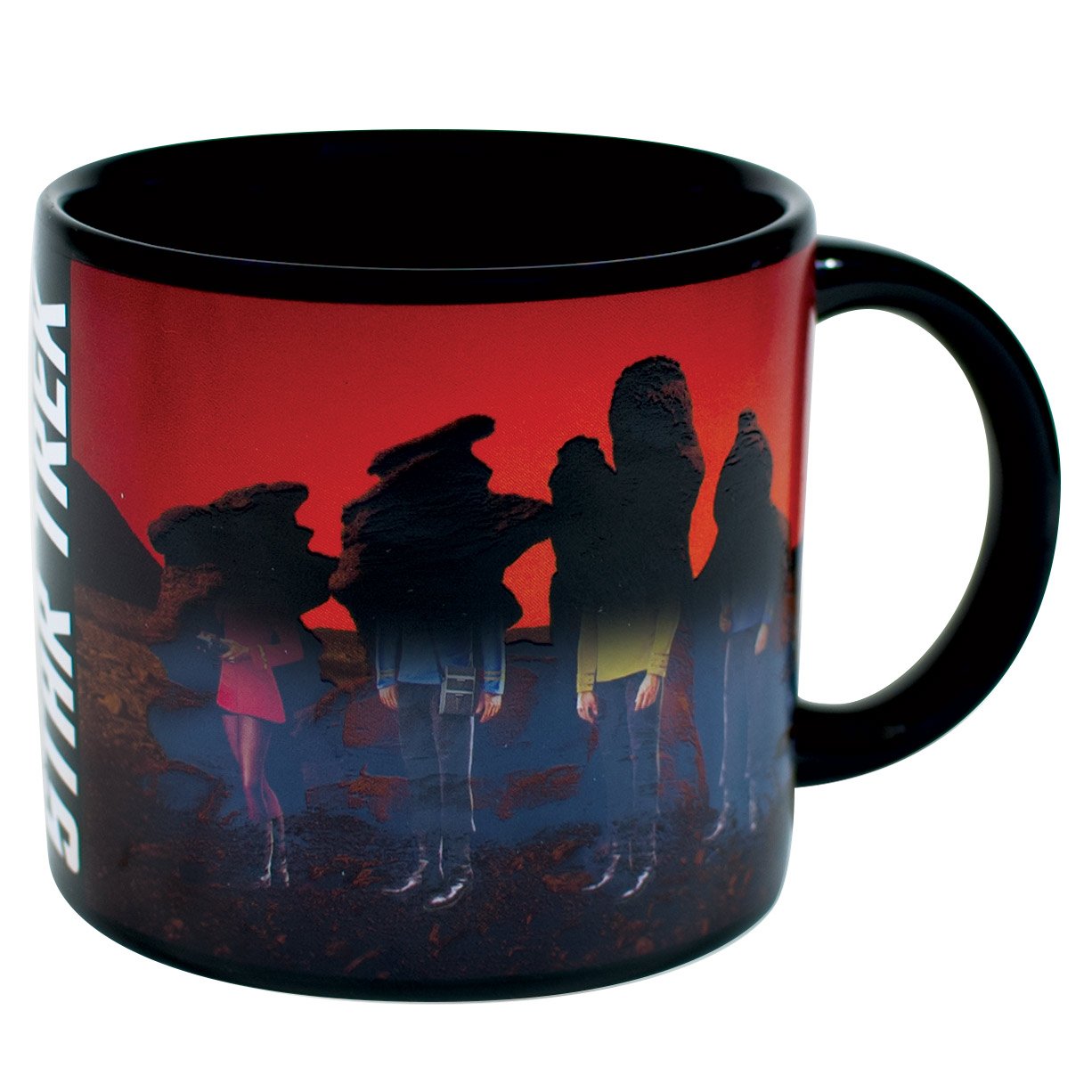 Star Trek Transporter Heat Changing Mug - Add Coffee or Tea and Kirk, Spock, McCoy and Uhura Appear on The Planet's Surface - Comes in a Fun Box