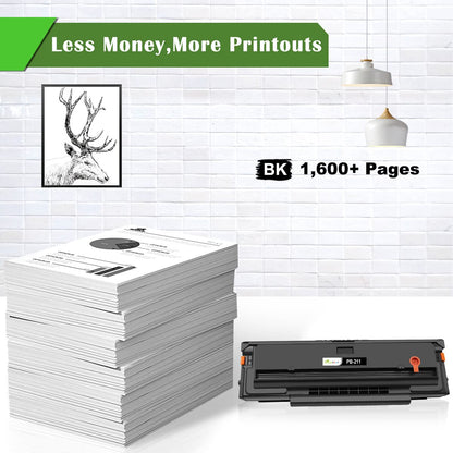 Compatible Toner Cartridge PB-211 PB211 PB 211 PB-211EV PB211EV 1600 Pages Black for Printer P2500W P2502W P2516 P2511W M6500NW M6501NW M6502NW M6550NW M6551NW M6552NW M6600NW M6602NW GREENPRINT