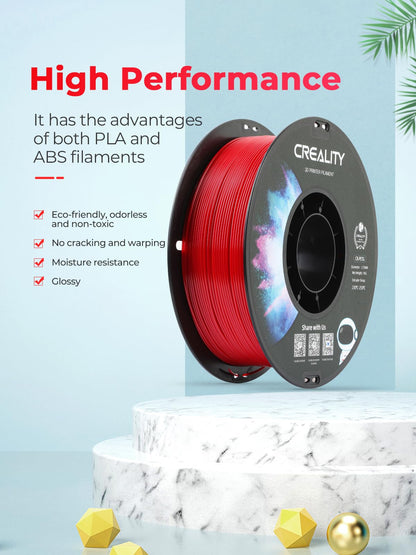 Creality PETG Filament 1.75mm, 3D Printer Filament, Excellent Toughness High Precision, Odorless Non-Toxic Moistureproof, 1kg(2.2lbs) Glossy, 1.75mm Filament for 3D Printer (Red)