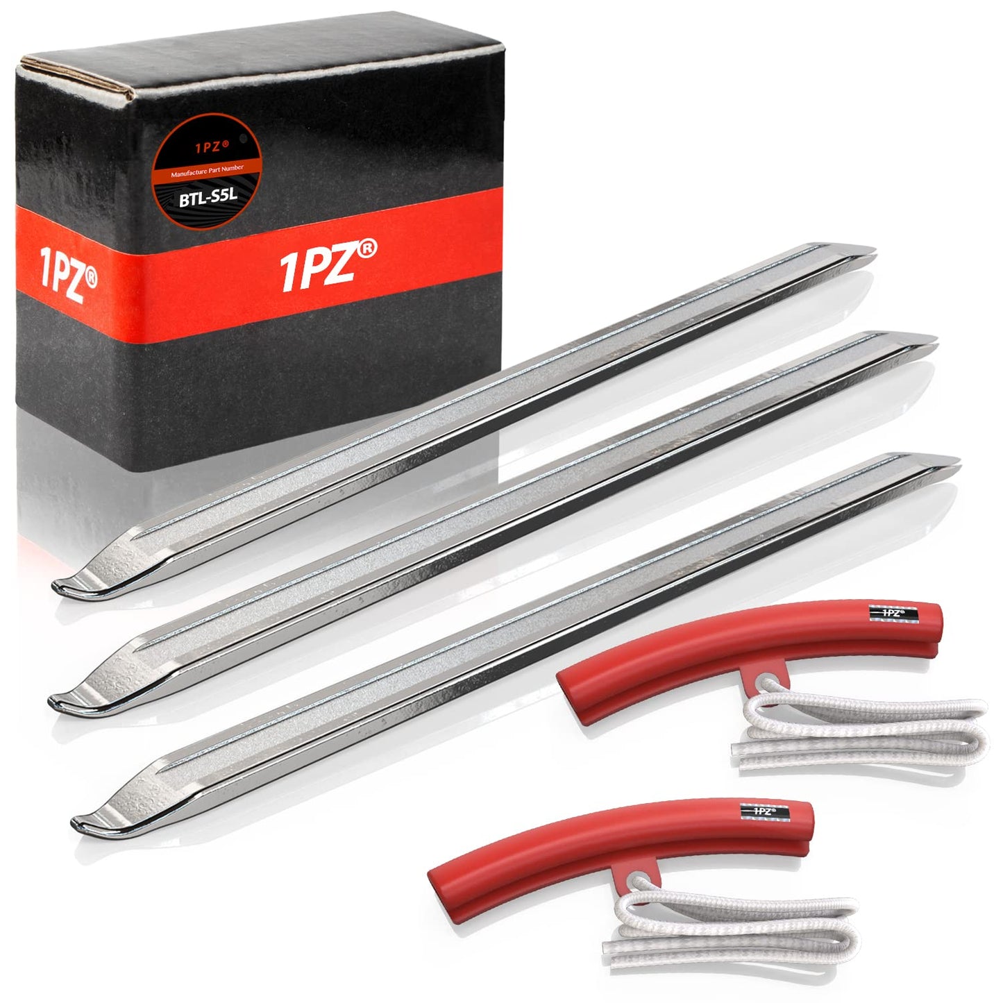 1PZ GTL-S5L 3 Pcs Tyre Lever Steel Tire Changer Lever Spoon Tool Set with 2 Piece Rim Protector Replacement for Motorcycle Bike Electric Car Dirt Bike Xiaomi