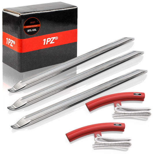 1PZ GTL-S5L 3 Pcs Tyre Lever Steel Tire Changer Lever Spoon Tool Set with 2 Piece Rim Protector Replacement for Motorcycle Bike Electric Car Dirt Bike Xiaomi