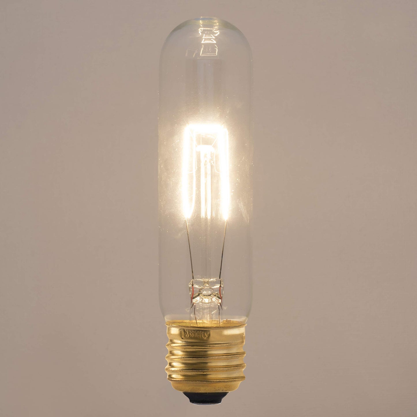 40 Watt T10 Clear Tubular Incandescent Light Bulb, 2700K Soft White, E26 Medium Base, 280 Lumens, 120V, (6 Pack)