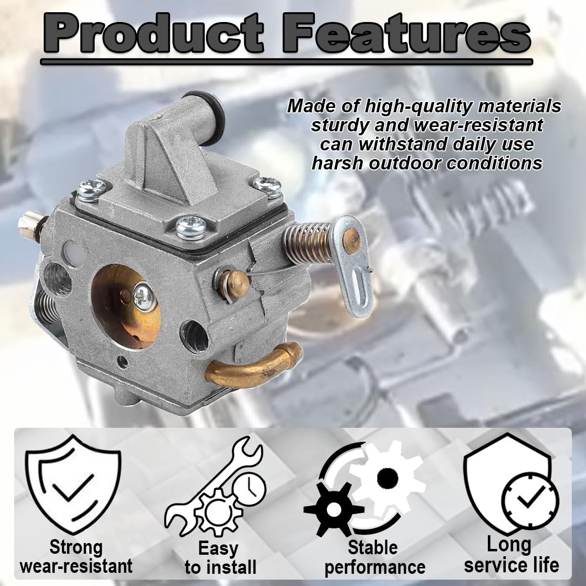Qiuwanzia MS170 C1Q-S57 Carburetor for STIHL 017 018 MS180 MS 170 MS 180 Chainsaw Parts Replaces for Zama C1Q-S57A C1Q-S57B 1130-120-0603 1130 124 0800 with carburetor repair kits