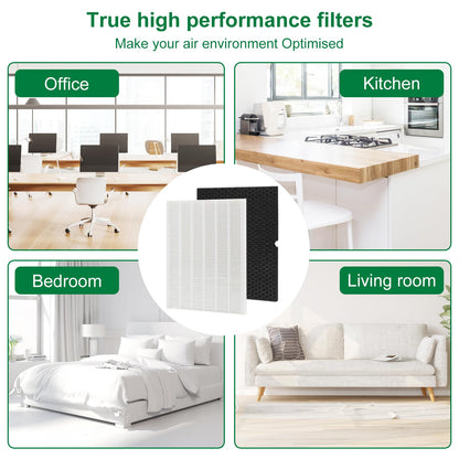 116130 Replacement filters Compatible with Winix 5500-2 Air Purifier, For Winix 116130 Replacement Filter,1 set contains 1 filter and 1 pack of activated carbon filters.