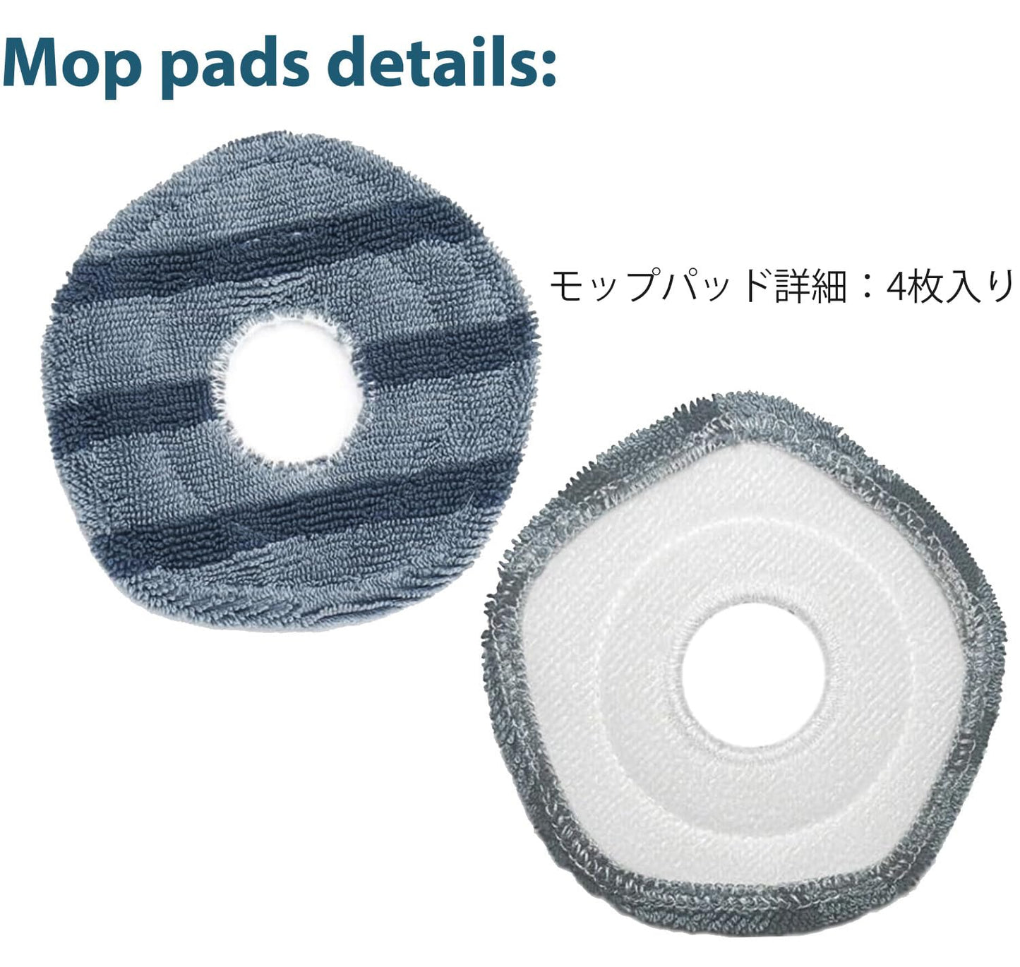 Replacement Parts Accessories for Eufy X10 Pro Omni 2-Roller Brush 5-Side Brush 3-HEPA Filter 4 Mop Pads 4 Dust Bags 1 Cleanning Tool