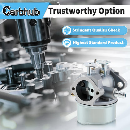 Carbhub 640052 Carburetor for Tecumseh HMSK80 HMSK90 HMSK100 LH318SA LH358SA Snow Blower Thrower 8HP 9HP 10HP Engine Tecumseh 640054 640349 Carburetor with Primer Bulb - 640052 Carburetor