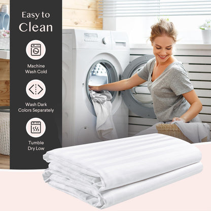 FAUNNA 600TC 100% Cotton Pillow Protectors, Standard Size (20x26), 4 Pack, Oeko-TEX Certified, Hotel Grade Pillow Cover with Silent Zipper, Zip Up Pillow Cases, White