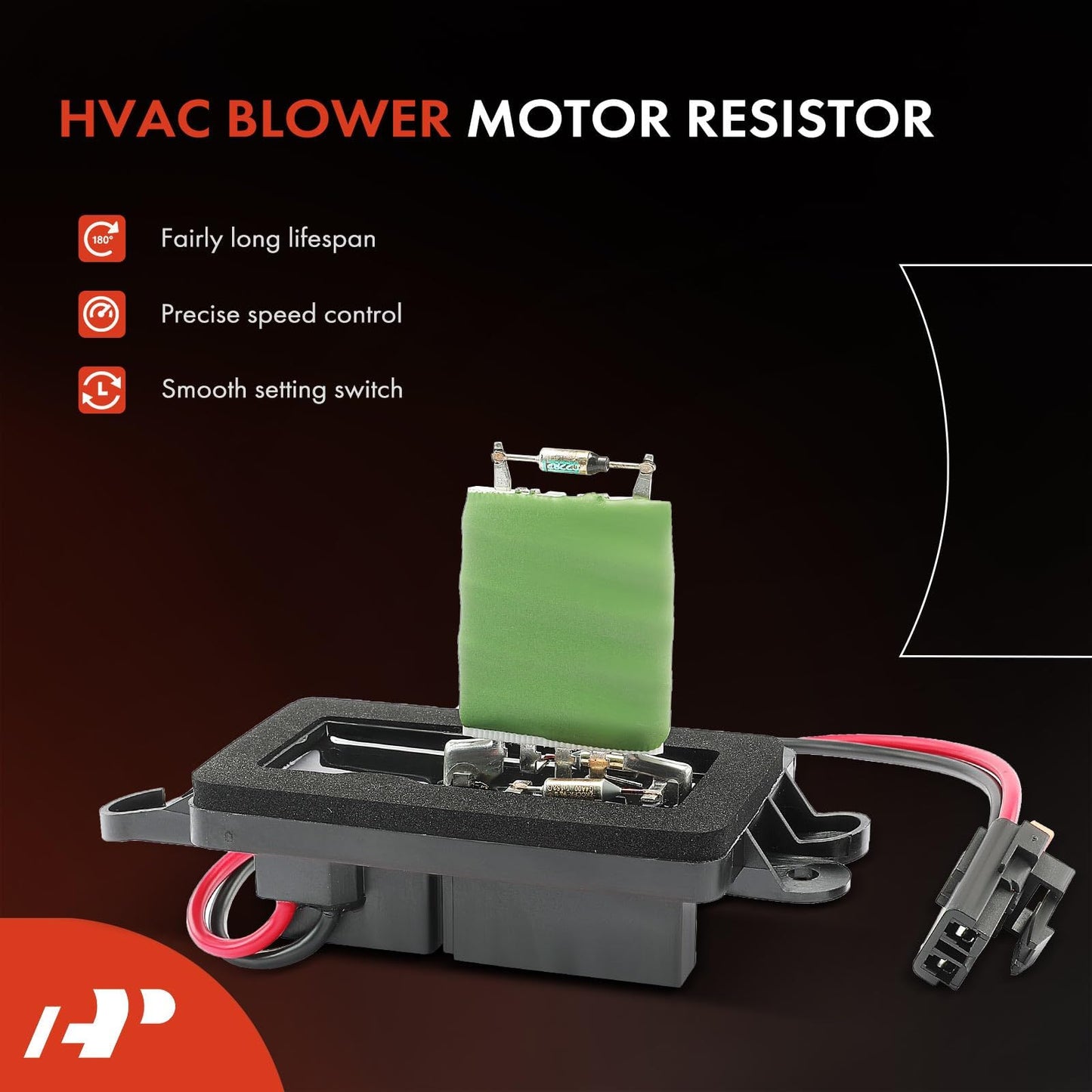 A-Premium Manual HVAC Blower Motor Resistor Compatible with Chevrolet Silverado 1500, Silverado 2500 HD, Tahoe, Suburban 1500, Avalanche 1500 & GMC Sierra 1500, Yukon, Sierra 2500 HD, Yukon XL 1500