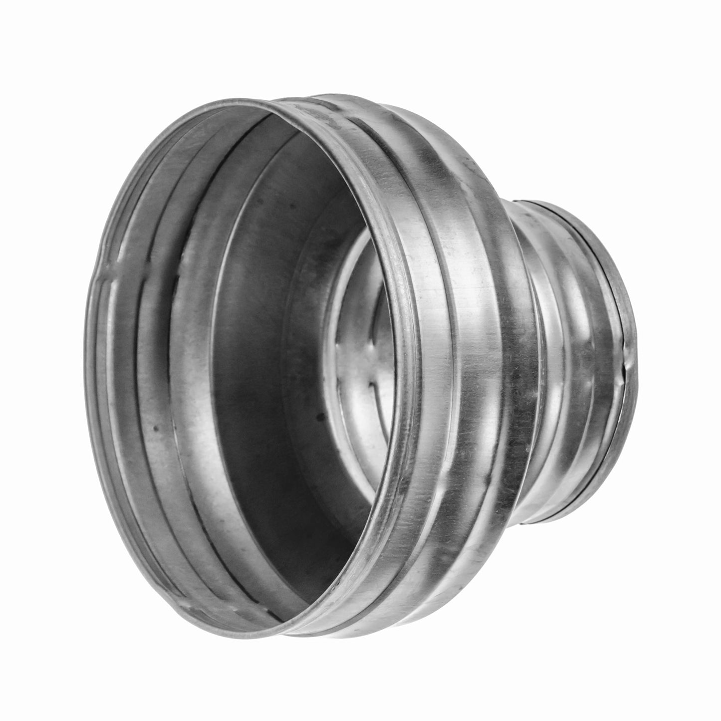Repa Market 6" to 5" Inch Duct Reducer/Increaser – Galvanized Steel Vent Pipe Adapter HVAC & Dryer Vent Systems – Round Metal Coupling Connector for Exhaust Fans, Bathroom Ventilation, Kitchen Hoods