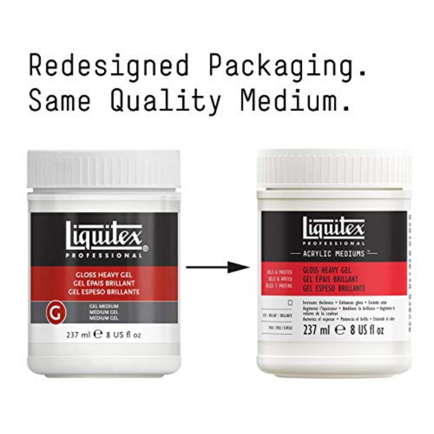 Reeves 5120 Liquitex 8-Ounce Gloss Heavy Acrylic Medium Gel