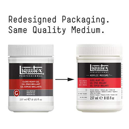 Reeves 5120 Liquitex 8-Ounce Gloss Heavy Acrylic Medium Gel