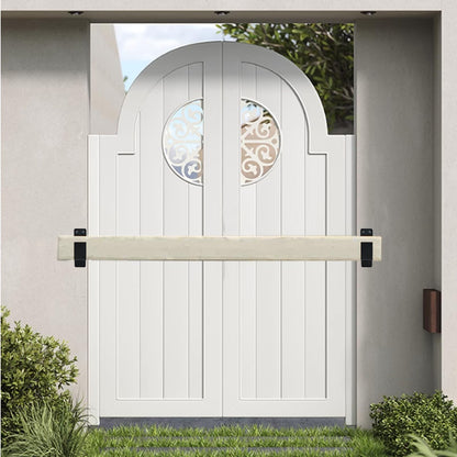 4packs 2*4 Door Barricade Brackets,Ymaiss Upgrade Heavy Duty Door Security Bar, Open Security Bar Holder U Brackets, Security Bar Door Stopper,Holder Brackets U Shape Black