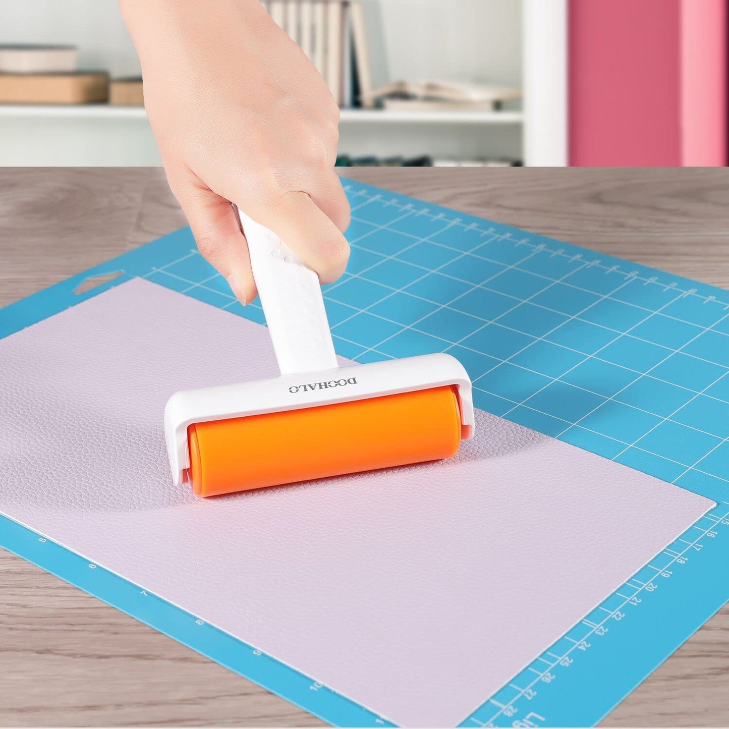 DOOHALO Brayer Roller Vinyl Weeding tools for Cricut Tools Crafting Basic Accessories Set Kit for Silhouette Weeding scraper spatula tweezers scissors basic tools bundle for sewing