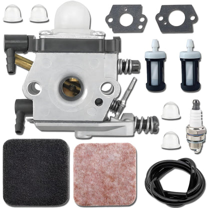 Qiuwanzia WT-253 Carburetor for Stihl BG72 BG75 HS80 FS80 FS85 BG4227 Leaf Blowers Replace WT 253, 4227 120 0600, 42271200600 with 4137 124 2800 Air Filter Pre Filter
