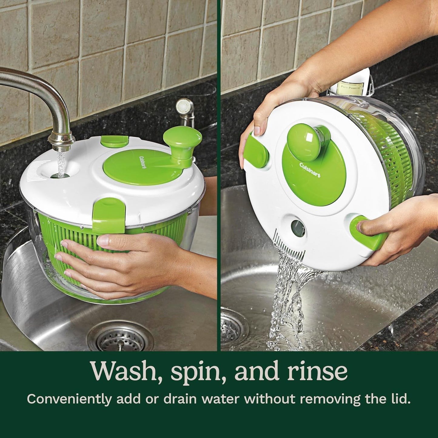 Cuisinart Salad Spinner with Easy-to-Spin Knob (CTG-00-SASC)