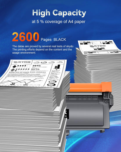 TN660 Toner Cartridge Compatible Replacement for TN 660 TN630 TN-660 TN-630 Work with DCP-L2520DW DCP-L2540DW HL-L2320D HL-L2360DW HL-L2380DW MFC-L2700DW MFC-L2720DW (Black, 2 Packs)