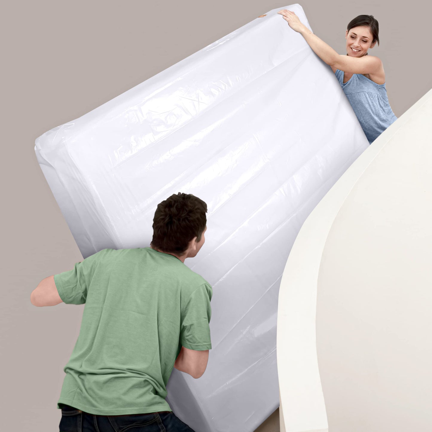 Utopia Home Mattress Bag for Moving Queen Size Heavy Duty 4 Mil (Pack of 2) Mattress Storage Bag, Plastic Mattress Encasement Cover, Fits Mattresses up to 14 Inches
