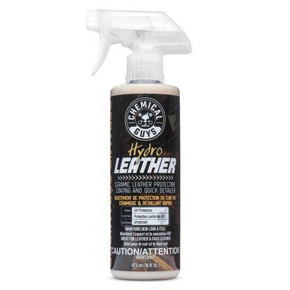 Chemical Guys HydroLeather Ceramic Leather Protective Coating for Car Interiors, Furniture, Apparel, Boots, and More (Works on Natural, Synthetic, Pleather, Faux Leather and More) 473 ml