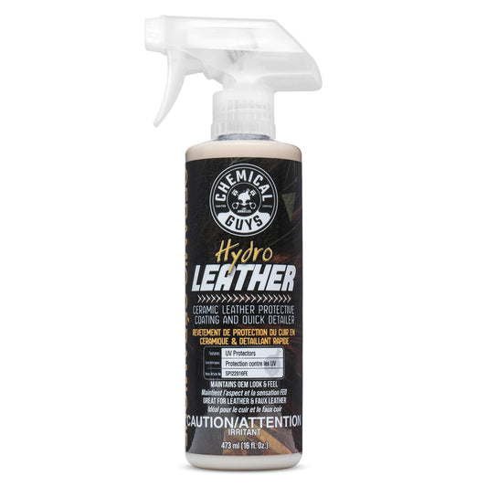 Chemical Guys HydroLeather Ceramic Leather Protective Coating for Car Interiors, Furniture, Apparel, Boots, and More (Works on Natural, Synthetic, Pleather, Faux Leather and More) 473 ml