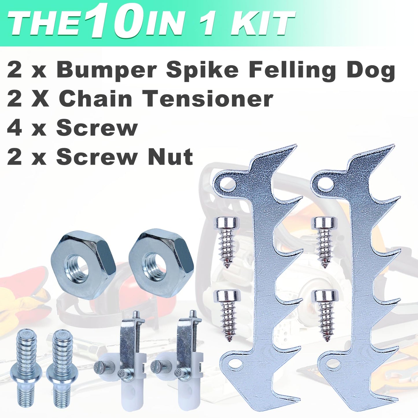 Adefol 2 Set Bumper Spike Felling Adjustment Nut Screw for Stihl 017 018 MS170 MS180 Chainsaws