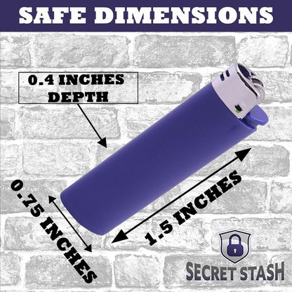 SECRET STASH Fake Lighter Diversion Safe - Hidden Compartments for Cash Jewelry Pills | Storage Box Discreet Hide Money Small Container Store Valuables in Plain Sight Safes Pill Hiding Light (2)