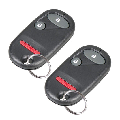 Anxingo Keyless Entry Remote Control Car Key Fob Replacement for Honda Civic EX LX DX 2001-2005, Pilot 2003-2007 NHVWB1U521 NHVWB1U523 (2 Pack)