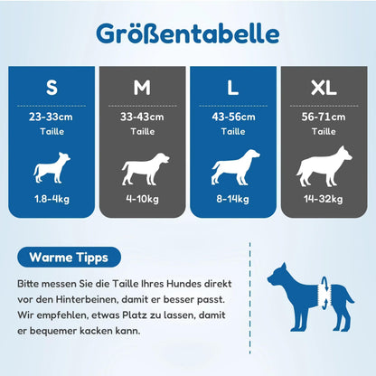 ScratchMe Disposable Male Dog Diaper, Super Absorbent and Leak-Proof Fit, Excitable Urination or Incontinence, 40 Count, Small, White