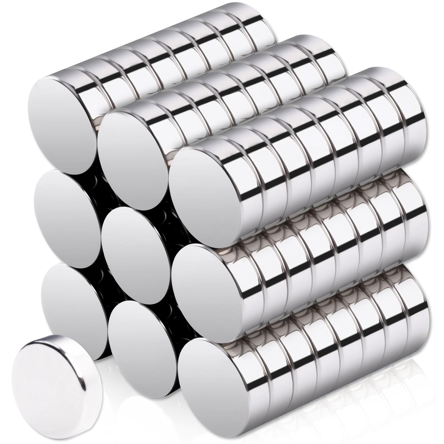 100Pcs Neodymium Disc Magnet Srong,10x3mm Small Rare Earth Magnets Round Magnets,Refrigerator Magnet for Whiteboard,Crafts Tool Storage